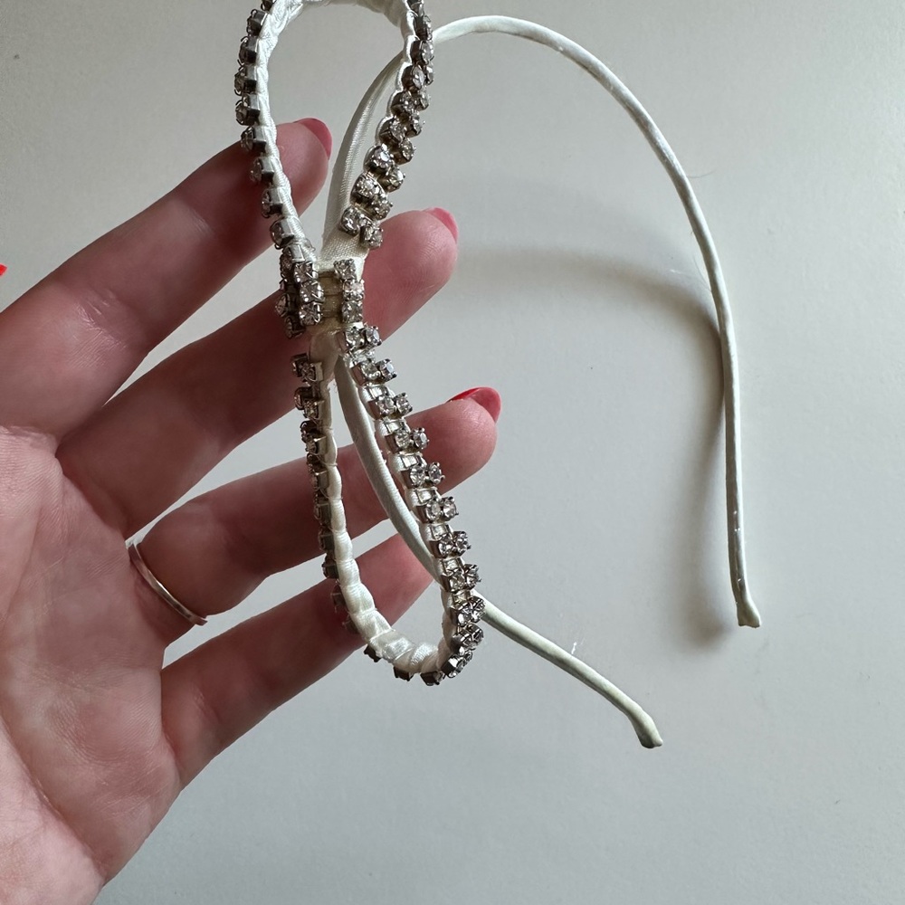 Rhinestone bow headband